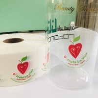 Etiquetas Autoadhesivas Impermeables para Vasos de Leche, Diseño Privado, Etiquetas Transparentes de PP Personalizadas con Logotipos en Rollos