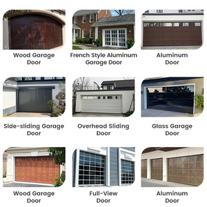 Puertas de Garaje de Estilo Rústico Americano, Fabricadas en <span class=keywords><strong>Madera</strong></span> Sólida, Estructura Estable, Funcionamiento Suave, Reducción de Ruido, Venta al Por Mayor de Fábrica - Product Image 5