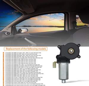 Moteur de lève-<span class=keywords><strong>vitre</strong></span> compatible avec BMW 323i 325i 328i 330i 650i X5 Lincoln LS Ford Focus GT Remplace 67628362063 YS4Z6123394CA 2 broches - Product Image 2