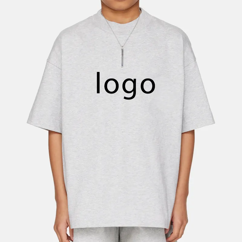GDTEX, фирменный логотип, Высококачественная вязаная Винтажная Футболка большого размера с коротким рукавом, пустая детская футболка унисекс