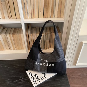 Bolso Tote de Mezclilla para Mujer con Detalles de Cuero Estilo Vintage, con Cierre de Cremallera, para Compras Diarias y Viajes - Product Image 6