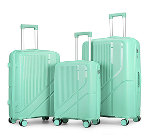 Bagage PP ultra léger pour <span class=keywords><strong>valise</strong></span> de voyage durable et de grande capacité <span class=keywords><strong>Valise</strong></span> unisexe 20 "24" 28 "PP ensemble de <span class=keywords><strong>valise</strong></span> - Product Image 6
