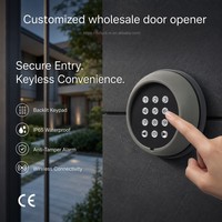 Teclado remoto RF de 433,92 MHz, control de acceso digital, teclado PIN inalámbrico para motor de puerta corredera, unidad de entrada de seguridad con procesador de 32 bits