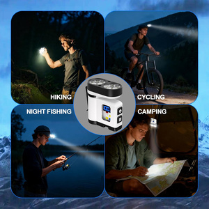 Mini Linterna de Trabajo LED COB Magnética Recargable con Pantalla Digital, Linterna para Reparación de Automóviles, Camping, Senderismo, Advertencia Roja y Azul, Portátil, USB - Product Image 5