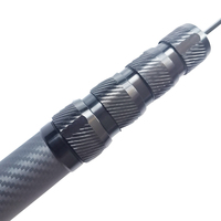 Varilla telescópica de fibra de carbono, peso ligero de alta resistencia para recoger Coco