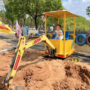 Kinder Minigraafmachine Opzetset Met Elektrische Rijmachine-Buiten En Binnen Gebruiken Metalen Bouw Huis Winkelcentrum - Product Image 5