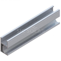 Profilé en aluminium argenté pour module solaire, longueur 4200 mm, pour toit en tuiles