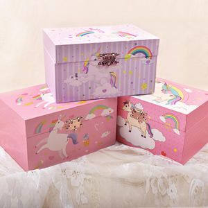 Unicorn <strong>Jewellery</strong> <strong>Box</strong> Recyclable Paper <strong>Musical</strong> Princess Toy Gift <strong>Box</strong> for Girls for Kids' Storage and Display - Product Image 1