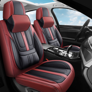 Coprisedili Auto Velocity Vibrance Set Completo in Pelle Nappa Stile Lusso Business per Tutte le Stagioni Interni Auto Premium Confortevoli - Product Image 1