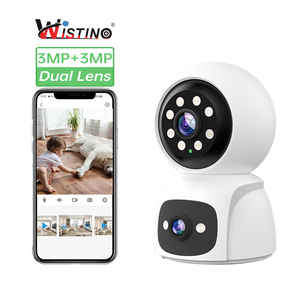 Cámara Web Interior Wistino de 6MP HD con Vista en Vivo, Reproducción de Video, Visión Nocturna en Color, Cámara para Mascotas para el Hogar - Product Image 1