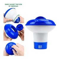 Distributeur de chlore flottant de 5 pouces pour piscines, matériau PP pour comprimés de 1,5 pouces, outils et accessoires pour piscines