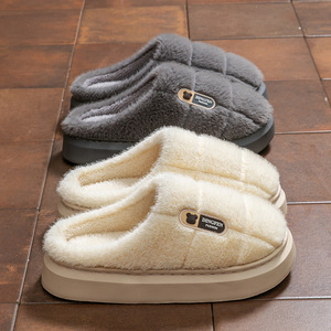 Chaussons chauds pour femmes, épaisses semelles antidérapantes, chaussons chauds pour couples, chaussons en <span class=keywords><strong>laine</strong></span> d'hiver pour hommes - Product Image 5