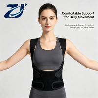 Correcteur de posture réglable, ceinture de soutien respirante en maille, redresseur d'épaules pour la maison, le bureau et les voyages