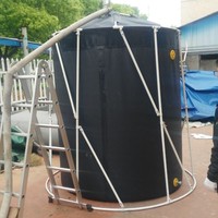 Réservoirs d'eau gonflables en PVC Réservoirs d'eau d'oreiller Gris Imperméable et sans fuite durable pour la solution de stockage d'eau du désert personnalisée