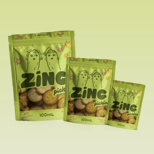 Logotipo de impresión personalizado Plástico Stand up Grado alimenticio Resellable Pepino agrio Encurtidos Verduras picantes Conservar Encurtidos Kimchi Bolsas - Product Image 1