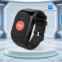 Bracelet GPS 4G pour personnes âgées avec surveillance de la température et de la fréquence cardiaque, bouton SOS, alerte médicale, positionnement personnel