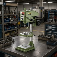 Perceuse à colonne WDDM ZB4120G, broche de 20 mm, vitesse variable, table à rainures en T, perceuse verticale, perceuse à colonne pour métaux