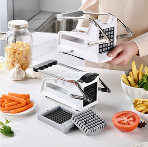Petite presse manuelle commerciale coupant les frites hachoir à patates douces coupe-frites trancheuse Cubes Machine pour <span class=keywords><strong>la</strong></span> maison - Product Image 3