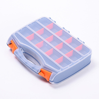 Boîte de rangement d'outils Pièces détachées pour vis Organisateur transparent avec grilles amovibles