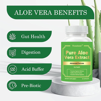 Rosebest Vente en gros OEM Marque privée Formule personnalisée Végétalien Capsules d'extrait pur d'aloe vera Supplément pour le soutien intestinal et immunitaire