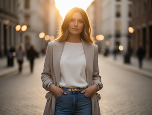 Women's Steel Alloy Elastic <b>Waist</b> <b>Chain</b> Gold Plated Casual Body Jewelry - Product Image 2