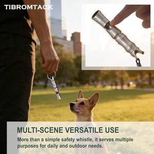 TIBROMTACK Titanium Emergency Survival Whistle Lightweight EDC Safety Whistle For Camping Hiking Sports - Product Image 5