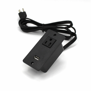 By213-N011 chúng tôi Ổ cắm điện đơn với cổng sạc <span class=keywords><strong>USB</strong></span> duy nhất cho đồ nội thất - Product Image 2