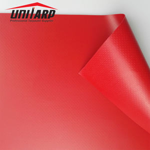 Bâche en PVC rouge 610gsm Bâche mate multi-usages en vinyle pour auvent, toit, <span class=keywords><strong>camping</strong></span>, voiture, bateau - Product Image 2