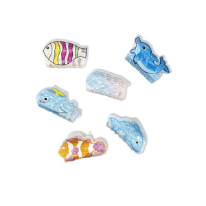 Fermagli per capelli a forma di animali marini ZiZi, 8 cm, in plastica, design a cartoni animati, per bambini e donne - Product Image 3