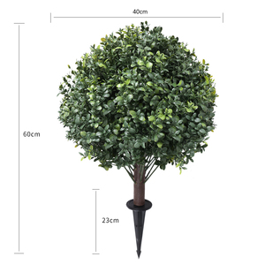 Topiario de boj artificial resistente a los rayos UV, <span class=keywords><strong>plantas</strong></span> al aire libre, arbustos de imitación con pinchos, decoración de porche delantero, arbustos de plástico para exteriores - Product Image 6