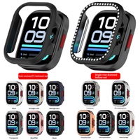 Coque PC ultra-fine avec découpe électroplaquée pour Redmi Watch 6 Lite, protection légère et résistante aux chocs, demi-couverture