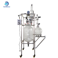 Reactor de Vidrio Encamisado Personalizado de 100L, Estructura de Doble Pared de Borosilicato de Alta Calidad para Síntesis Química y Procesos de Mezcla Personalizados