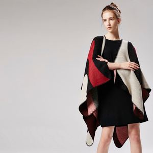 Ladies New Geometric Color Simple Leisure Matching Office Beach <b>Shawl</b> and Hot Quality Assurance - Product Image 2