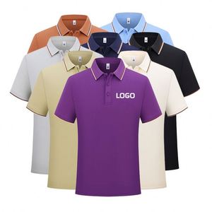 Polo en coton 100 % personnalisable pour hommes – T-shirt décontracté et professionnel, broderie sur mesure, idéal pour le golf - Product Image 1