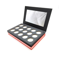 Maquillage cosmétique Palette de fards à paupières hautement pigmentés Marque privée Vente en gros Surface chatoyante Emballage cosmétique de luxe Boîtes rigides