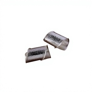 Cheap <b>Silver</b> Hammered Handmade Nickel Plated Stainless Steel Vintage Eco-Friendly Thick Spiral Design Engraved <b>Napkin</b> Ring - Product Image 1