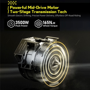 Titaone S パワフル 18インチ ファットタイヤ 電動バイク 3500W 48V 最高時速50km/h 航続距離60km オフロード モンスター 自転車 スクーター - Product Image 5