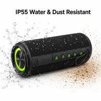 Enceinte portable sans fil pour fêtes avec basses profondes, éclairage RGB et design résistant à l'eau IP55 pour événements extérieurs, fêtes et rassemblements
