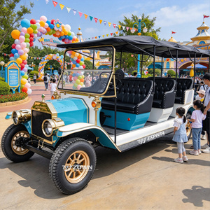 Voiture classique vintage durable alimentée par batterie au lithium, couleur personnalisée pour l'utilisation dans les hôtels et les attractions touristiques - Product Image 1