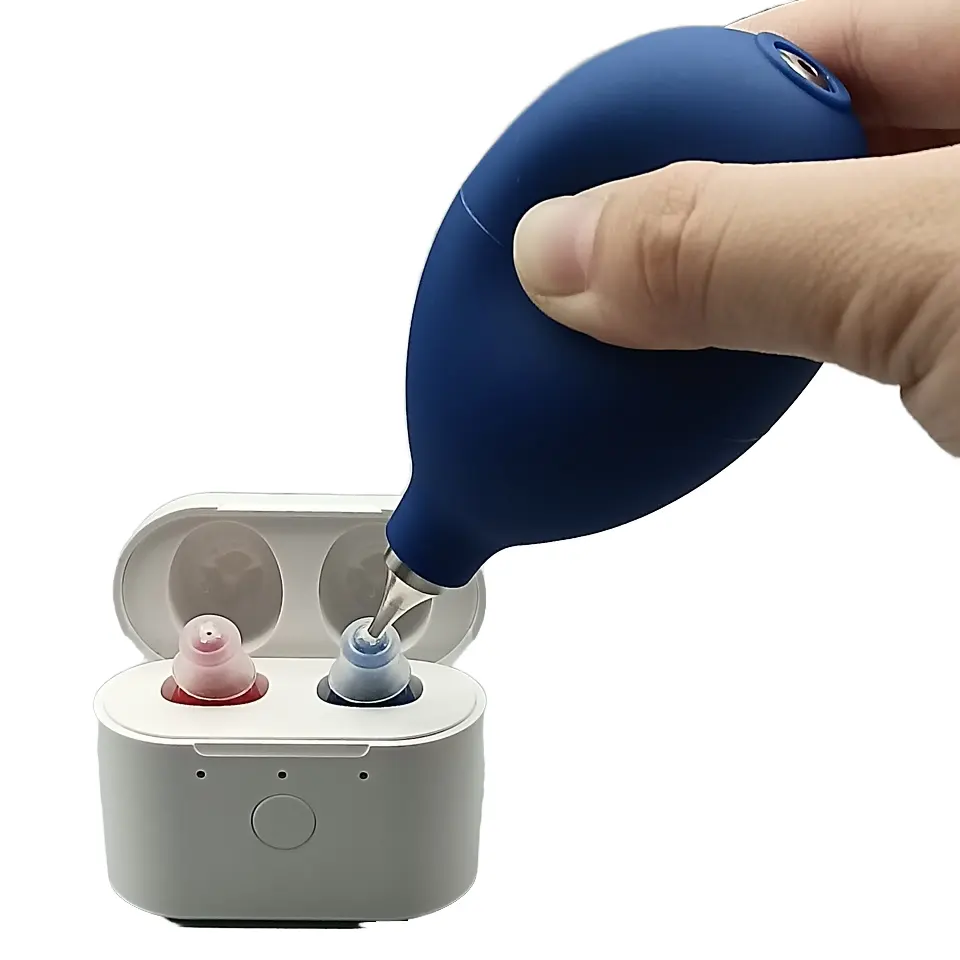 High Quality Mini BTE CIC Hearing Aids Cleaning Tools Air Ball Dust Blower Puffer for Ear   Hearing Products Accessories