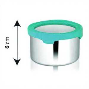 Juego de botes de acero inoxidable de 4 piezas para almacenamiento de cocina Tapas herméticas Botes de acero duraderos con características de colección - Product Image 1