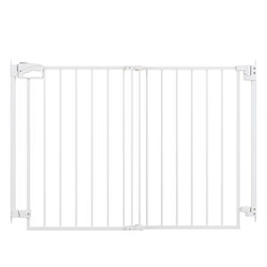 29.7-51.5 "Extra Large Sécurité Chien et Enfant Pet Barrière Easy Walk Thru Auto Close 4 Wall Cups Noir-Mom's Choice Awards Winner - Product Image 1