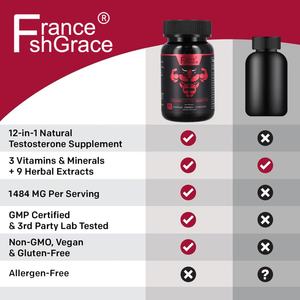 Cápsulas de Suplemento Herbal para Hombres, Apoyo a la Salud y Energía, 60 Cápsulas, Venta Caliente - Product Image 4