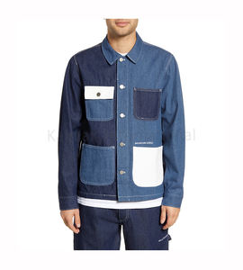 Veste en jean pour homme, best-seller, écologique, coupe ajustée, coupe-vent, respirante, séchage rapide, 100% coton, décontractée, printemps - Product Image 1