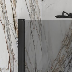 Kamalu KS2800AF Moderna Cabina Doccia a Doppia Anta 75x80 Vetro Fumé Altezza 200cm Senza Telaio Impermeabile per Bagno - Product Image 5