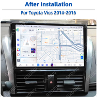 7870 2K Android OBD2 Radio Mobil Stereo Player Carplay Navigasi GPS DSP WIFI 4G Amplifier untuk Vios Yaris 2014-2016