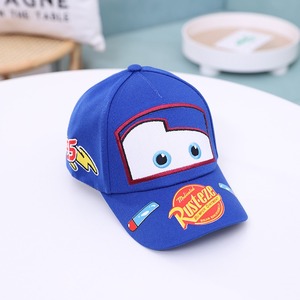 Casquette de baseball <span class=keywords><strong>en</strong></span> <span class=keywords><strong>coton</strong></span> rouge avec broderie de dessin animé mignon, pour enfants de 3 à 8 ans, casquette de camionneur pour garçons - Product Image 6