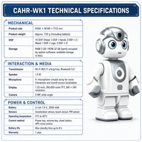 Robot humanoïde à 14 degrés de liberté avec NPU intégré, processeur quadricœur, caméra grand angle 5MP, WiFi BT5.0, robot électronique mécanique ZY