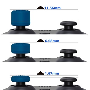 PlayVital Blue Ergonomic Silicone Thumb Stick Grip Cover pour manette PS5 PS4 Switch Pro - Product Image 4