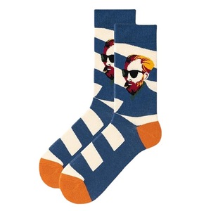 Người Đàn Ông Của Tùy Chỉnh Jacquard Ăn Mặc Vớ Tre Cotton Tối Thiểu Đặt Hàng In Kỹ Thuật Số Logo Giản Dị In Mô Hình Cho Mùa Xuân - Product Image 5